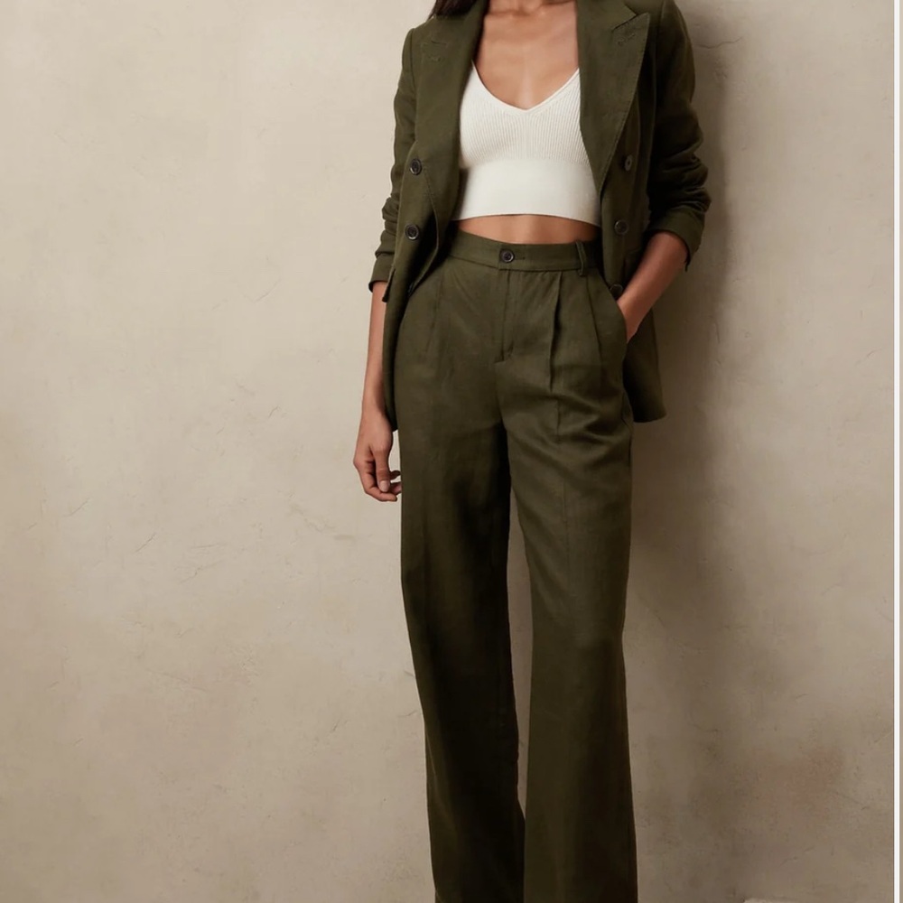 Banana Republic PALMA STRAIGHT-LEG LINEN PANT